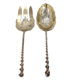 (2) Sterling Silver Spoons - 4.925 ozt.