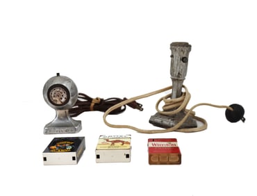 (5) Smoking Accessories - Match Boxes and Electric Lighters