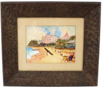 Original Watercolor Painting of Waikiki Beach