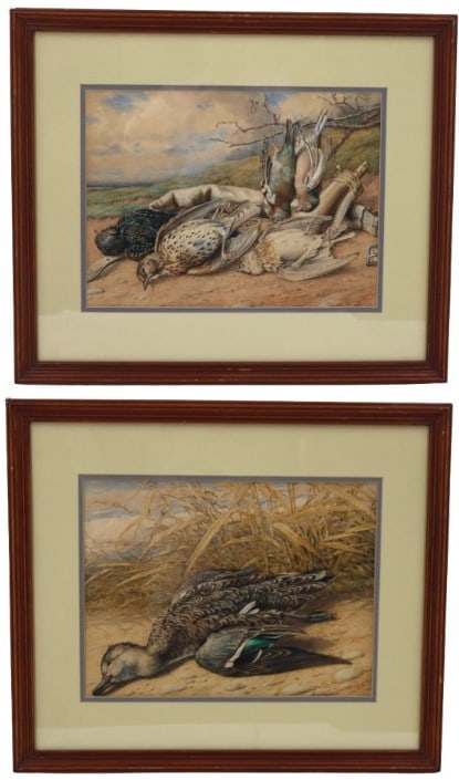 Pair of Vintage American Still Life Paintings of Coastal Game Birds (1 of 20)