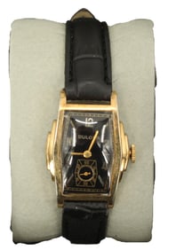 Bulova Stainless Steel Wristwatch with Leather Band, AS IS