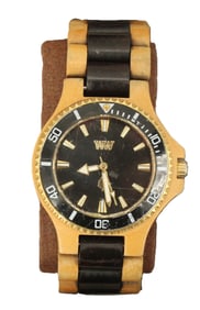 WeWOOD Wood and Stainless-Steel Wristwatch and Band, AS IS