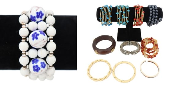 (11) Vintage Costume Bracelets