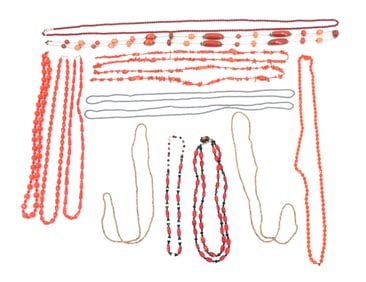 (14) Vintage Costume Beaded Necklaces