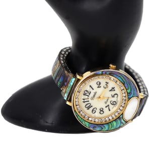 Xanadu Quartz Abalone Wrist Watch