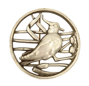 Sterling Silver Bird Brooch - 0.680 ozt.