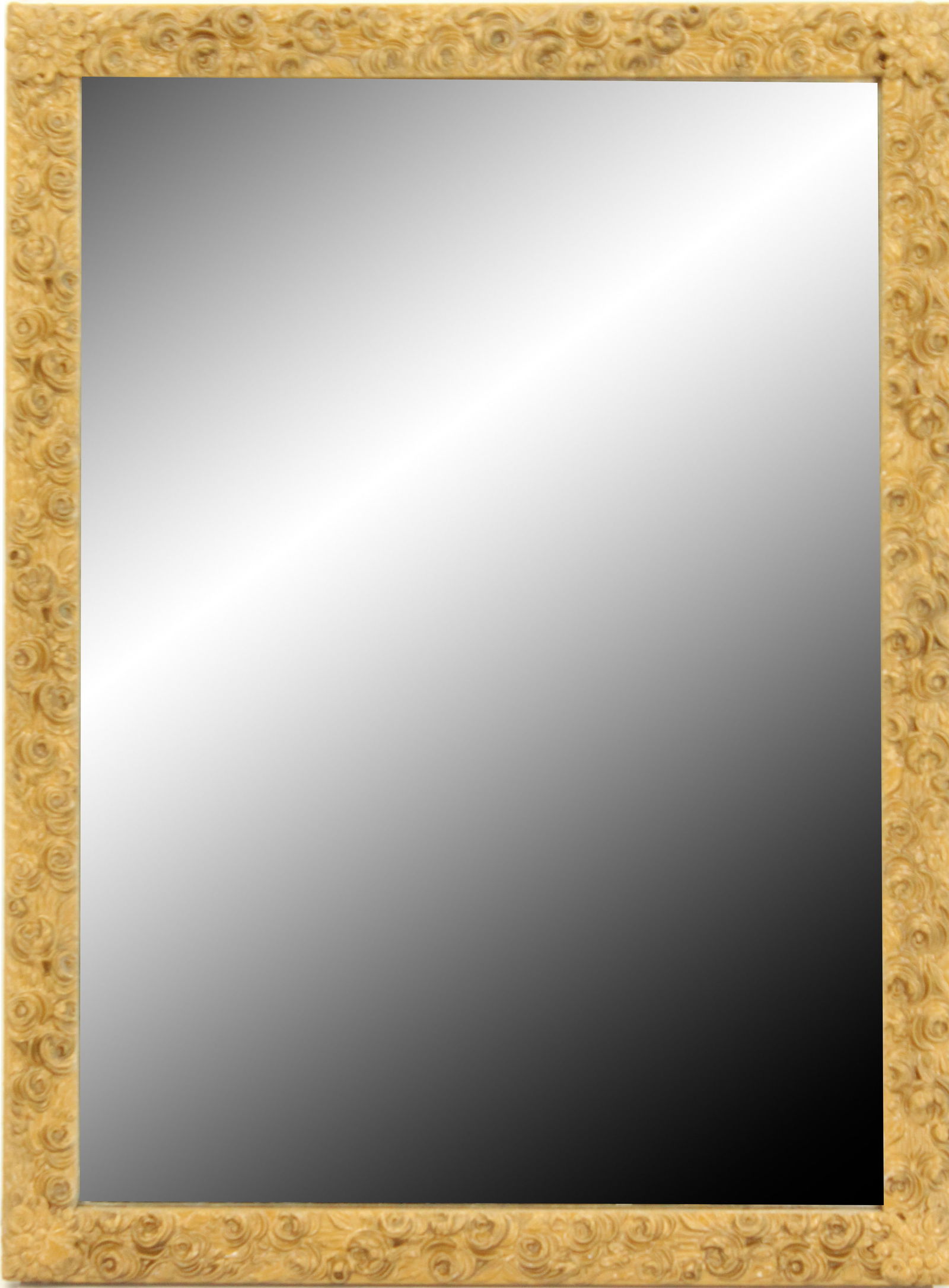 Gilt Wood Framed Mirror with Vintage Advertisement on Reverse (1 of 10)