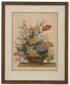 Ann K. Holman 20th Century American Original Watercolor and Ink