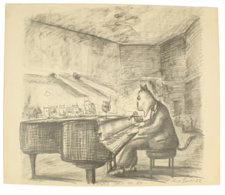 Keith Bendis (Born 1955) American, Pencil Illustration