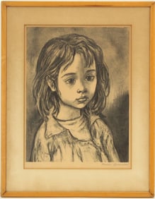 Marion Greenwood (1909–1970) American, Limited Edition Signed Original Lithograph "Gamin"