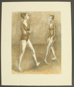 Isaac Soyer (1902-1981) Russian, Lithograph Print