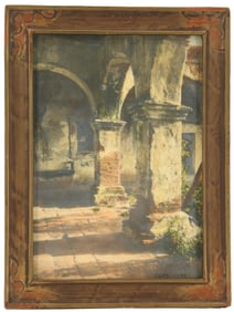 Edith Buckland Webb (1877-1959) American California Mission Handtinted Photo by the Author of