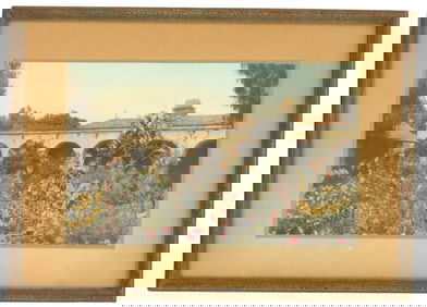 Vintage Hand Tinted Photo Mission San Juan Capistrano