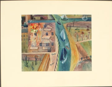 Charlotte Bud (1899-1981) German, Watercolor