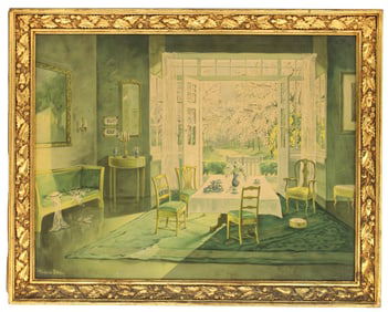 W. Wouter van Delden (20th Century) Dutch, Interior Print