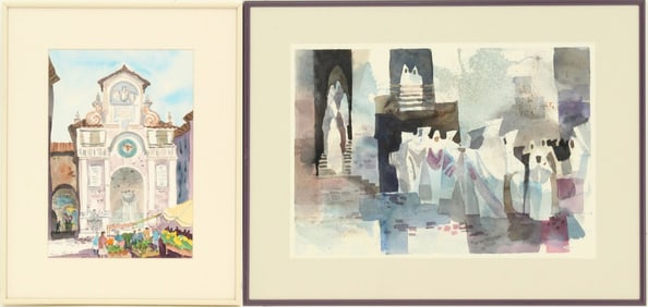 Lisa Guthrie 20th/21st Century American Watercolors