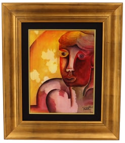 Alexandra Nechita (Born 1985) American/Romanian, Cubist Original Acrylic on Canvas