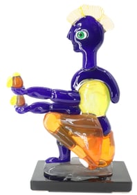 Alexandra Nechita (Born 1985) American, Cubist Figural Glass Sculpture