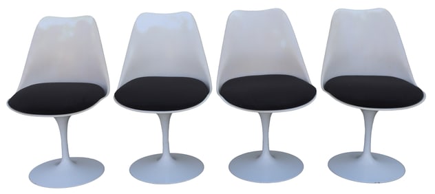 Set of (4) Knoll Mid Century Modern Saarinen Tulip Side Chairs