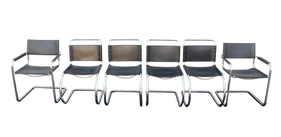 (4) Martin Stam for Thonet Cantilever Chairs and (2) Breuer & Stam Bauhaus Armchairs