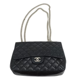 Chanel Calfskin/Lambskin Leather Bag
