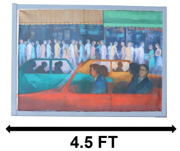 Joseph Jeswald (1927–2009) American, Oil on Canvas Impressionist Scene (1 of 16)