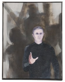 Joseph Jeswald (1927–2009) American, Oil on Canvas Figural Portrait