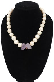 Pearl and Hardstone Necklace