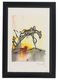 Salvador Dalí (1904–1989) Spanish, Lithograph Print "Le Cheval de Labeur (The Workhouse)"