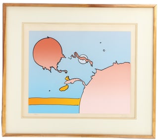 Peter Max (Born 1937) American, Screenprint "Moonscape I"