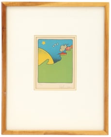 Peter Max (Born 1937) American, Lithograph "House in the Sun"