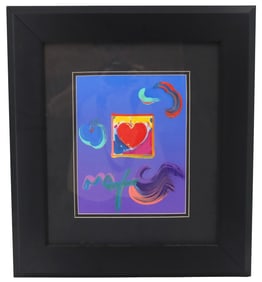 Peter Max (Born 1937) American, Giclee "Heart on Blends"