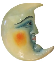 Sergio Bustamante (Born 1949) Mexican, Papier Mache "Half Moon"