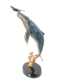 Robert Wyland (Born 1956) American, 'Whale's First Breath' Sculpture