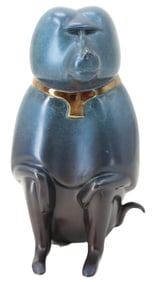Loet Vanderveen (1921-2015) Dutch, Bronze Sacred Baboon Sculpture