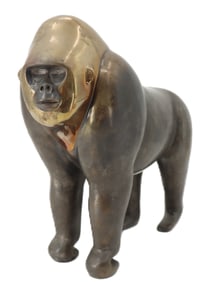 Loet Vanderveen (1921-2015) Dutch, Bronze Gorilla Sculpture