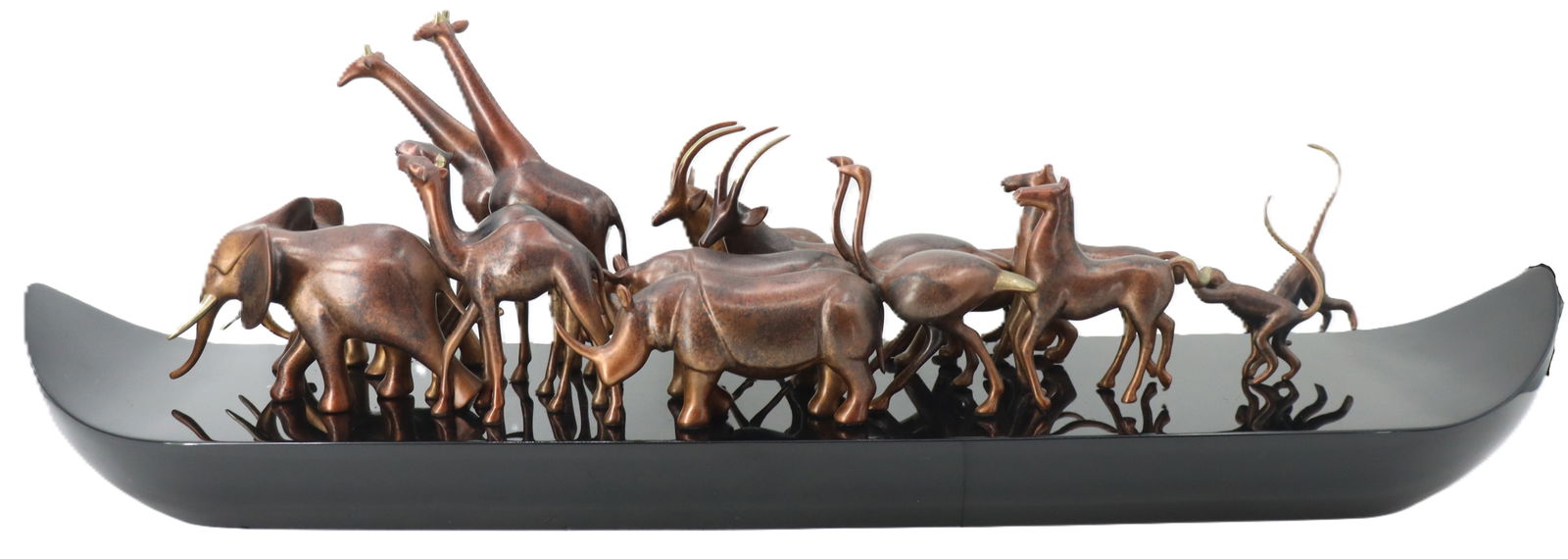 Loet Vanderveen (1921-2015) Dutch, Bronze Noah's Ark Sculpture (1 of 19)