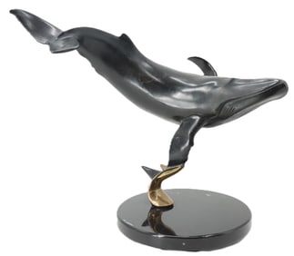 Doug Wylie (Born 1952) American, Whale Sculpture