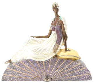 Erte (1892-1990) Russian/French, Signed and Numbered 1990 Bronze Sculpture