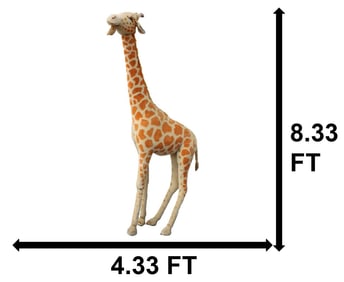 Steiff Studio Size Giraffe 8' Button in Ear