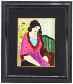 Itzchak Tarkay (1935-2012) Israeli, Numbered "Reveuse" Serigraph