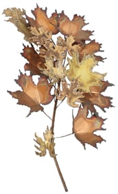 Curtis Jere Metal Wall Art Sculptured Leaves