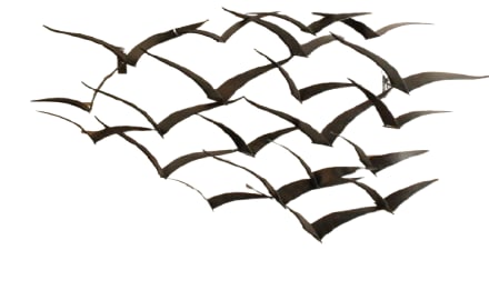 C. Jere Metal Bird Silhouettes Wall Decor