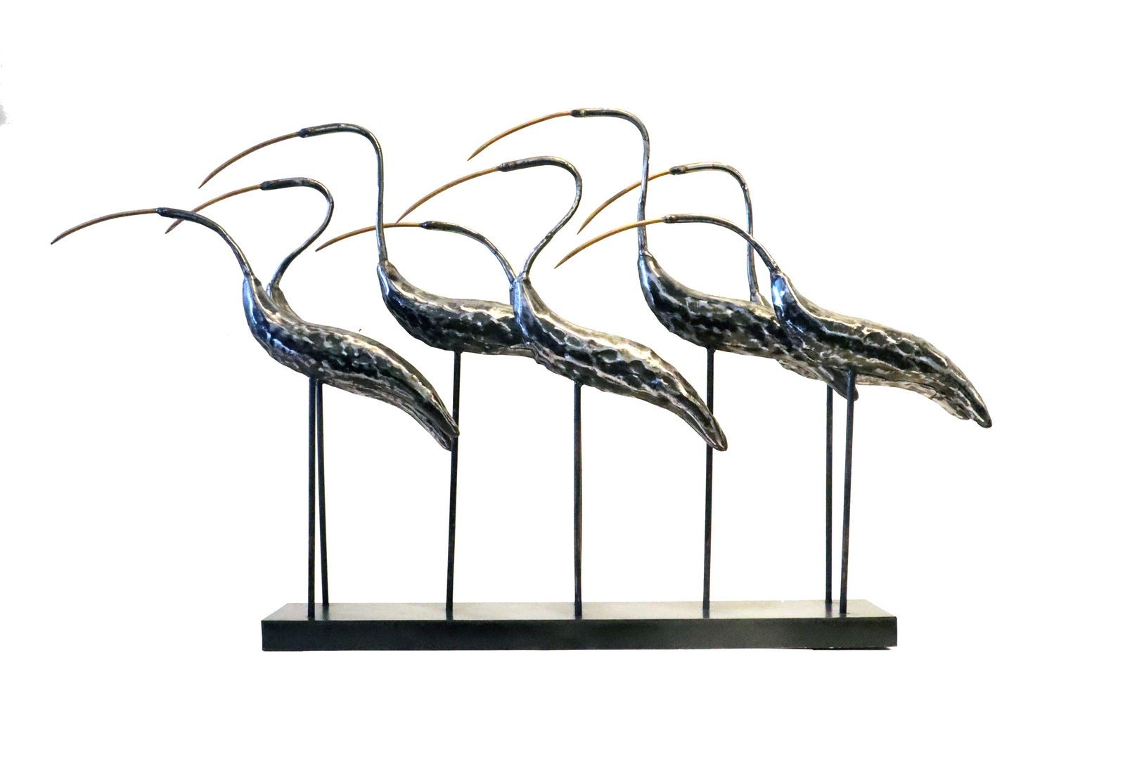 Joseph Famulari (20th Century), Metal Egrets Sculpture for Austin Productions (1 of 14)