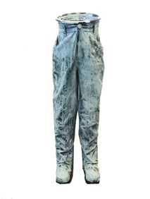 Modern Children's Pants and Shoes Planter Mixed Media Functional Garden Sculpture