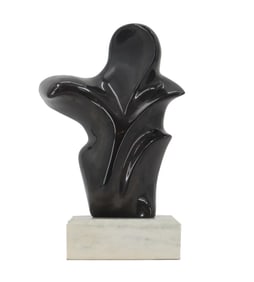 Casimer Mnichowski (New York) Hand Carved Abstract Stone Sculpture
