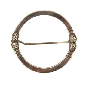 Georg Jensen Sterling Silver Circle Brooch - 0.325 ozt
