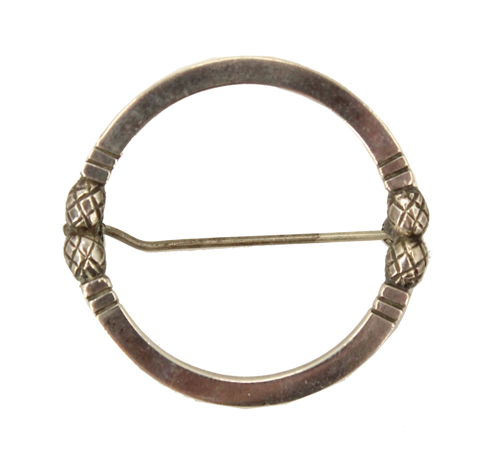 Georg Jensen Sterling Silver Circle Brooch - 0.325 ozt (1 of 12)