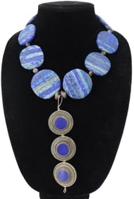 Lapis and Silver Necklace