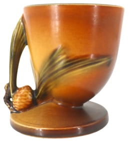 Roseville Pottery Vintage 1937 Art Nouveau Pinecone Vase